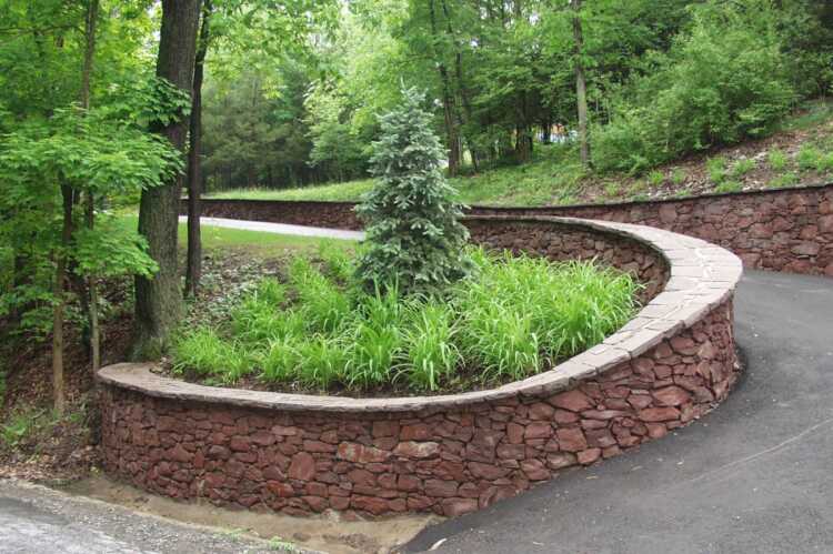 Stone Concrete Retaining Walls