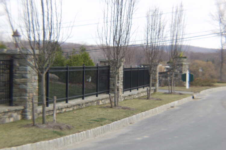 Stone Entrance Way & Pillars